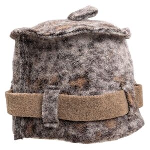 Cheetah Print French Design Bucket Hat Wool Blend‎